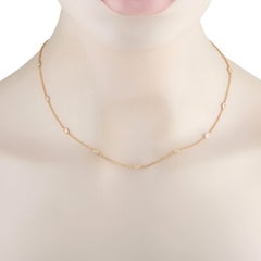 Collier station en or jaune 18K avec 1,50 ct de diamant ANK-19986-1-Y