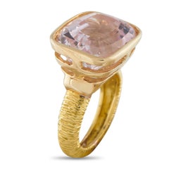 18K Yellow Gold 16.0ct Kunzite Ring MF14-022426