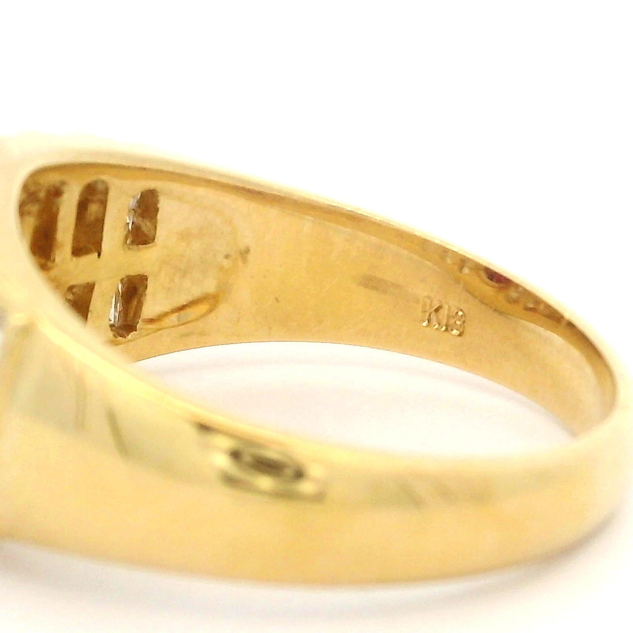 Women's 18k Yellow Gold 1.65ctw Oval Ruby & Diamond 9.1mm Wide Cocktail Band Ring For Sale