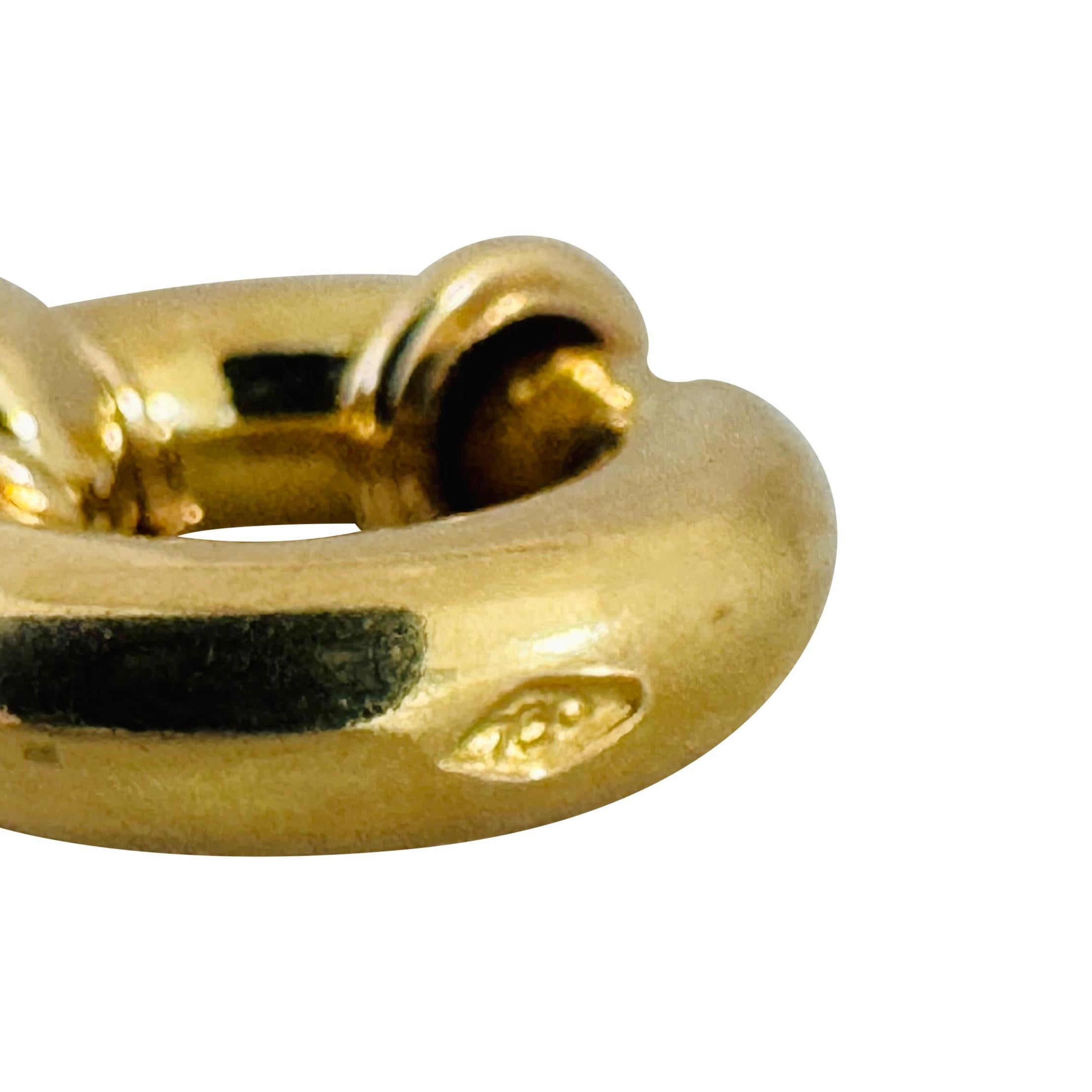 Bracelet en or jaune 18k 18.8g Semi Solid 7.5mm Ladies Curb Link Bracelet 7