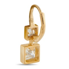 18K Yellow Gold 1.92ct Diamond Earrings AER-21650-Y