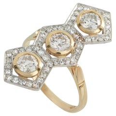 18K Gelbgold 1,95ct Diamant Ring MF09-022326