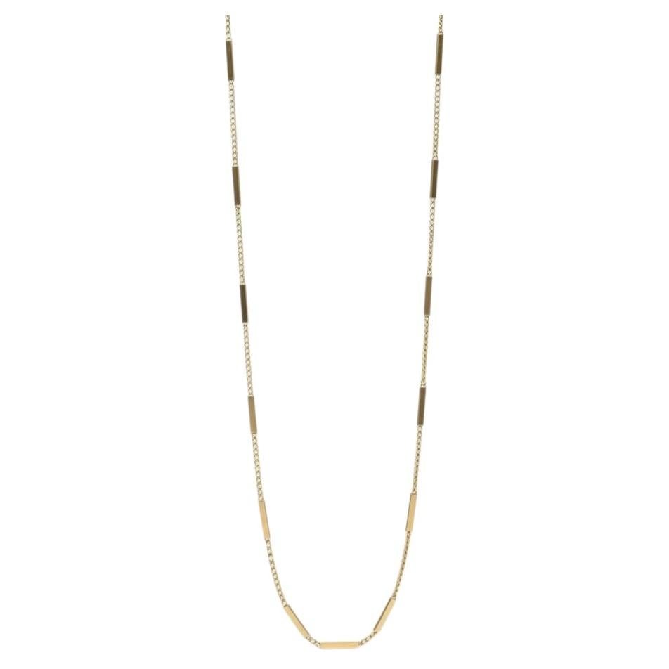 18k Yellow Gold 1970s Chain Gold Necklace
