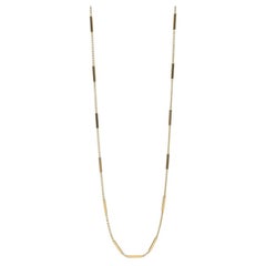 Collier à chaîne en or jaune 18 carats des années 1970