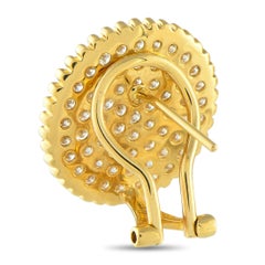 18K Gelbgold 1,98ct Diamant-Ohrringe