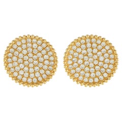 18K Yellow Gold 1.98ct Diamond Earrings