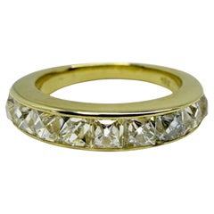 18K Yellow Gold 2.00 Carat Repurposed French Cut Diamond Band - Size 5