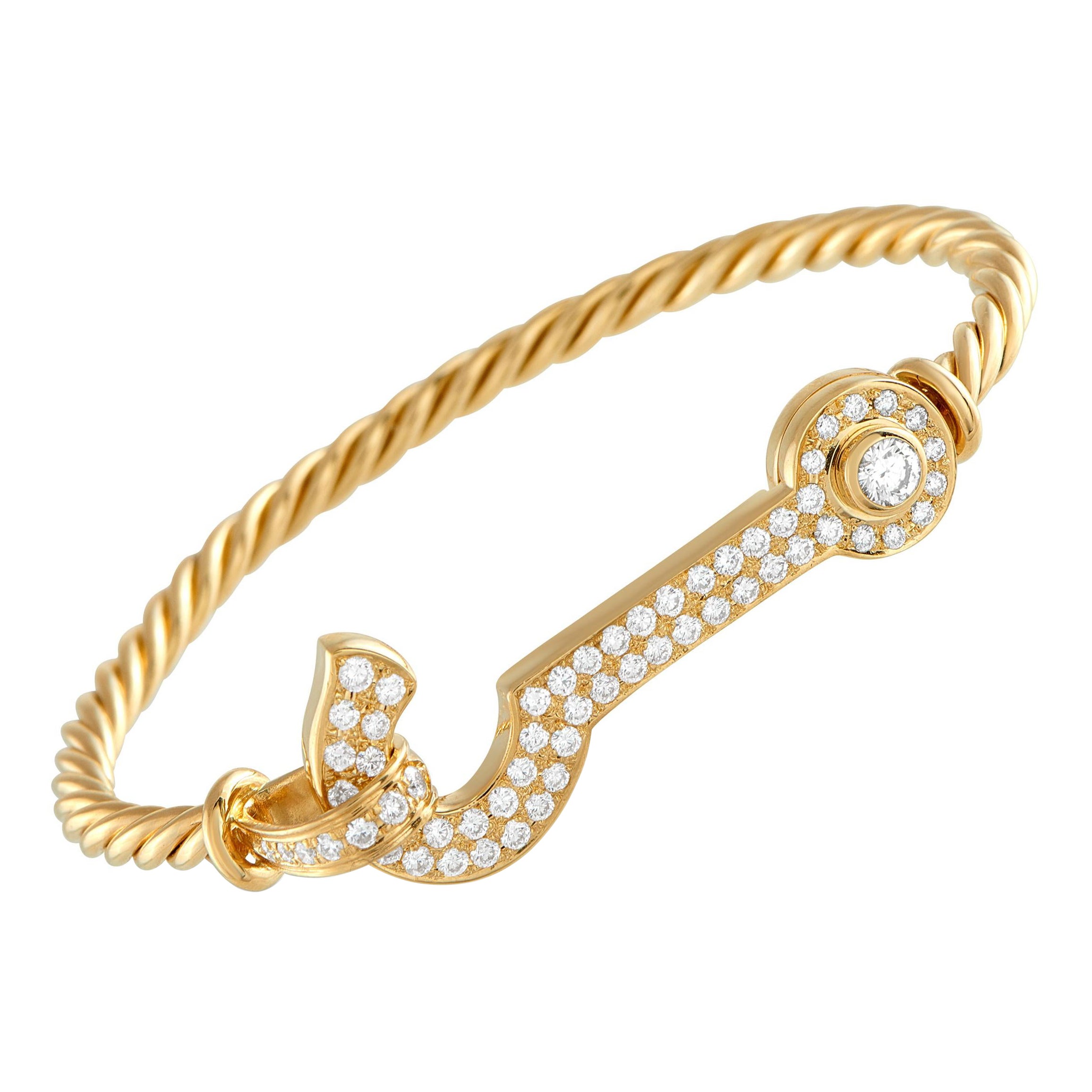 18K Yellow Gold 2.02ct Diamond Bracelet MF13-101025 For Sale