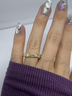 18K Yellow Gold 2.09 Carat Repurposed French Cut Diamond Band - Size 6