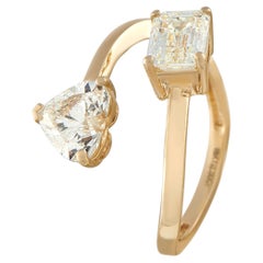 18K Yellow Gold 2.0ct Diamond Bypass Ring MF20-051426