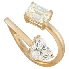 18K Yellow Gold 2.0ct Diamond Bypass Ring MF20-051426