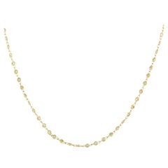 Collar de diamantes de 2,0 ct en oro amarillo de 18 quilates