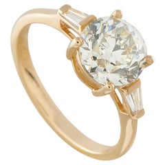 Anillo de oro amarillo de 18 quilates con un diamante de 2,0 ct MF16-062226