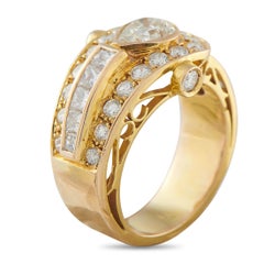 18K Yellow Gold 2.20ct Diamond Ring MF10-011526