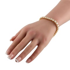 18K Yellow Gold 22.31ct Diamond Tennis Bracelet