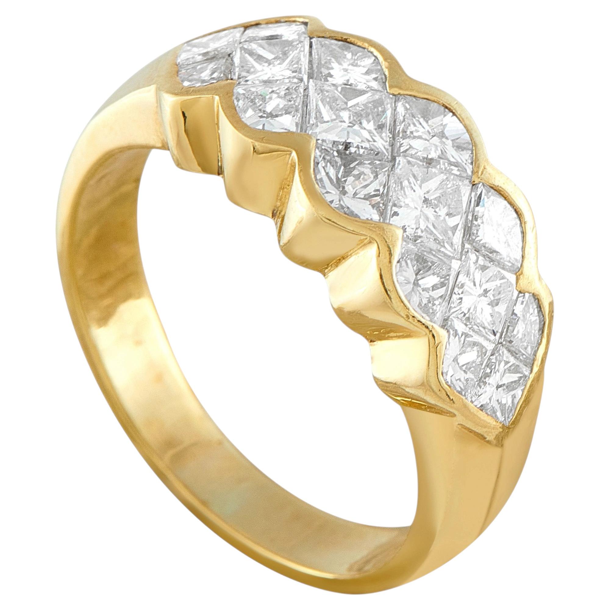 Ring aus 18 Karat Gelbgold mit einem Diamanten von 2,25 Karat, Art.-Nr. MF25-062426