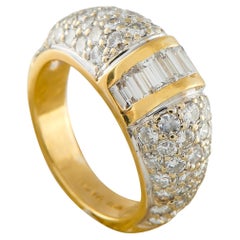 18K Gelbgold 2,30ct Diamant Kuppel Ring MF22-021926