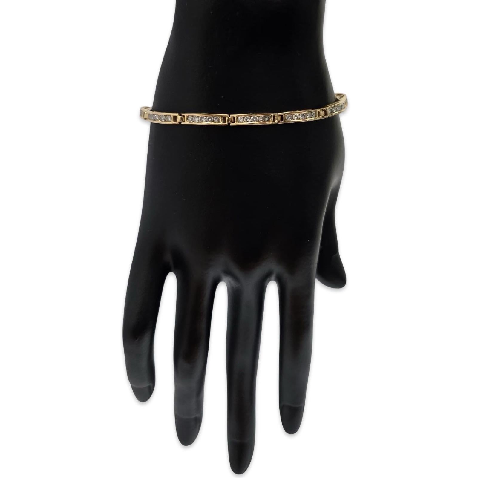 Bracelet à maillons en or jaune 18K, 2.40ct diamant, 7 pouces Bon état - En vente à Miami, FL
