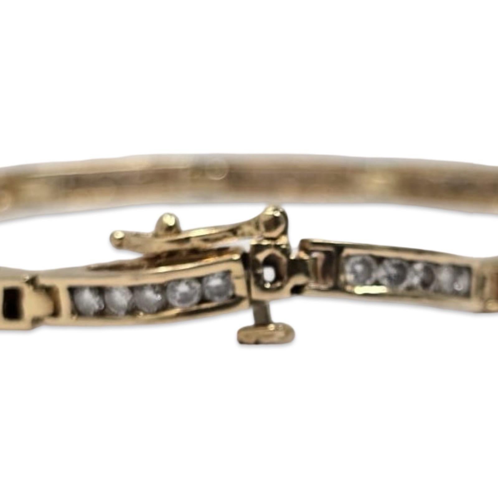 Bracelet à maillons en or jaune 18K, 2.40ct diamant, 7 pouces en vente 2