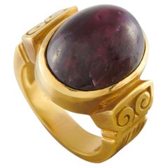 18K Yellow Gold 24.70ct Ruby Ring MF25-043026