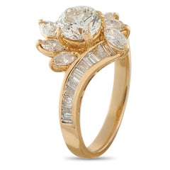 18K Yellow Gold 2.49ct Diamond Ring #5335