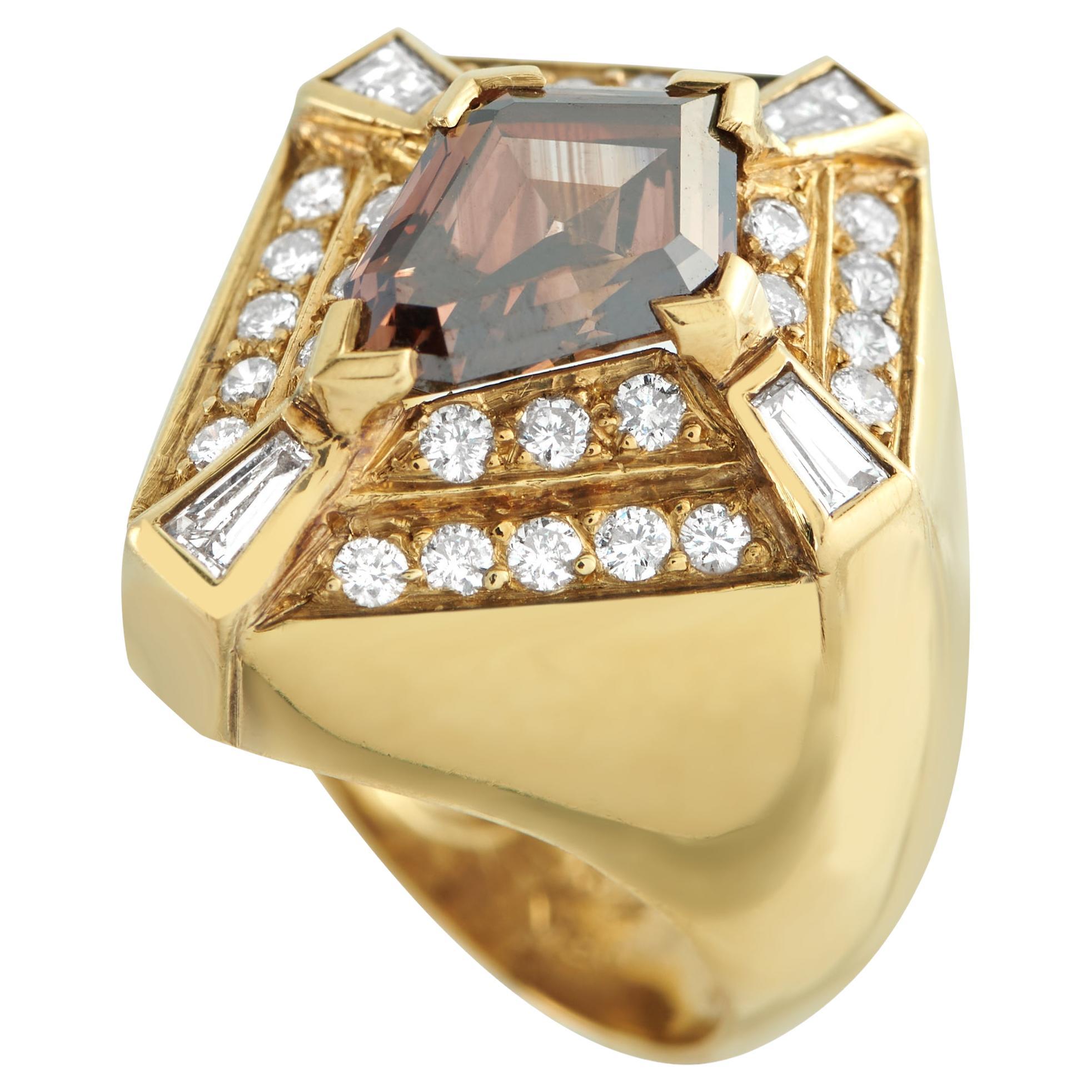 18K Gelbgold 2,75ct Diamant-Drachenring MF06-020626