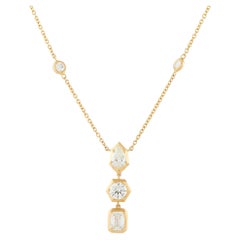 18K Yellow Gold 2.75ct Diamond Necklace ANK-19793-Y