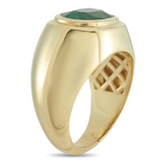 18K Yellow Gold 2.80ct Emerald Ring MF30-030226