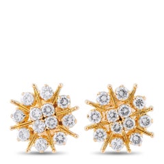 18K Gelbgold 2,82ct Diamant-Ohrringe MF02-071825
