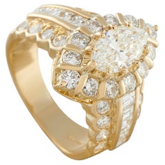 18K Yellow Gold 2.88ct Diamond Ring MF30-031226