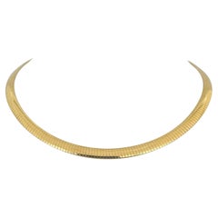 Oro giallo 18k 29,8g solido Donna 6mm Collana A Link Italia 17"