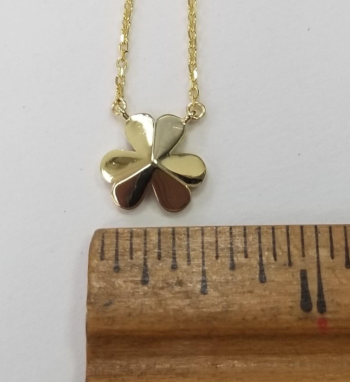Taille ronde Pendentif en or jaune 18k 
