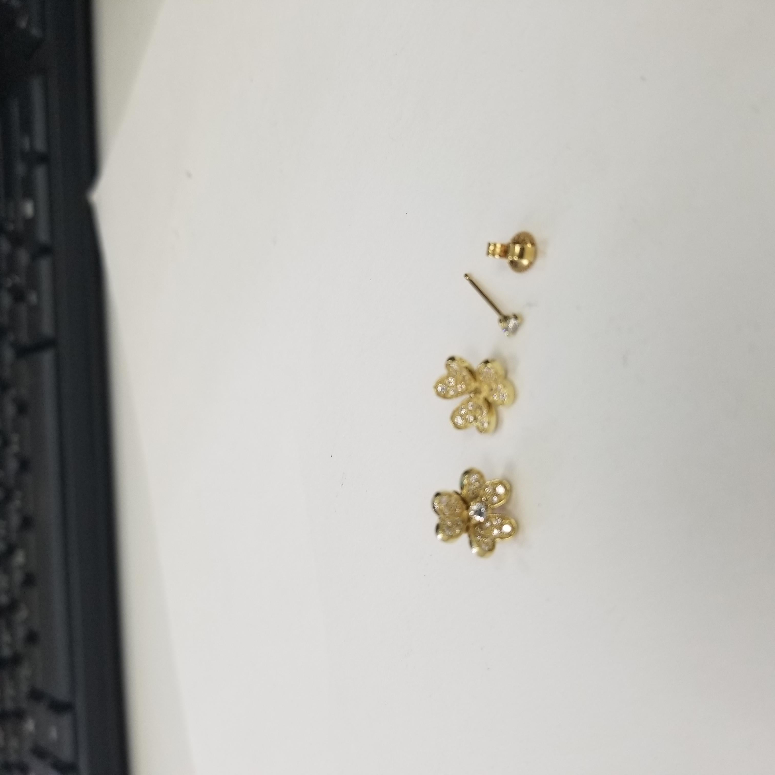 Round Cut 18k yellow Gold 