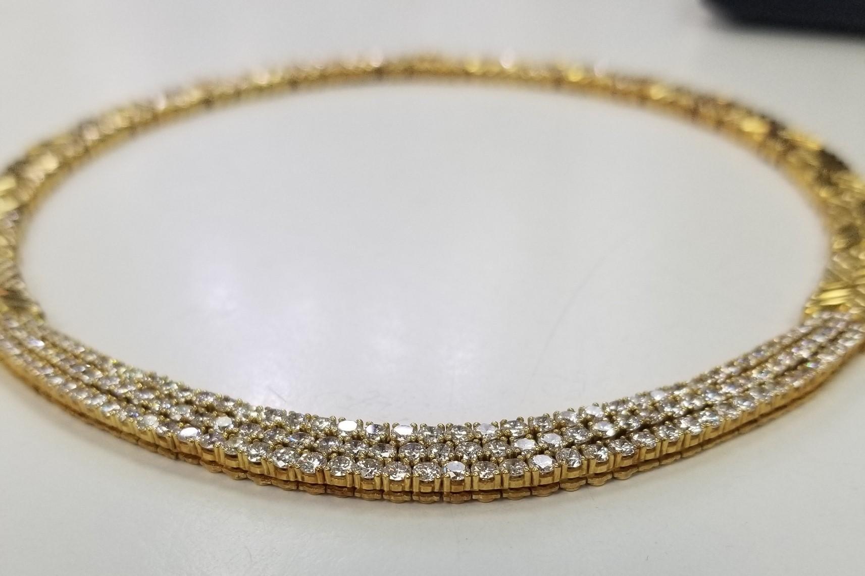 2ct diamond tennis necklace