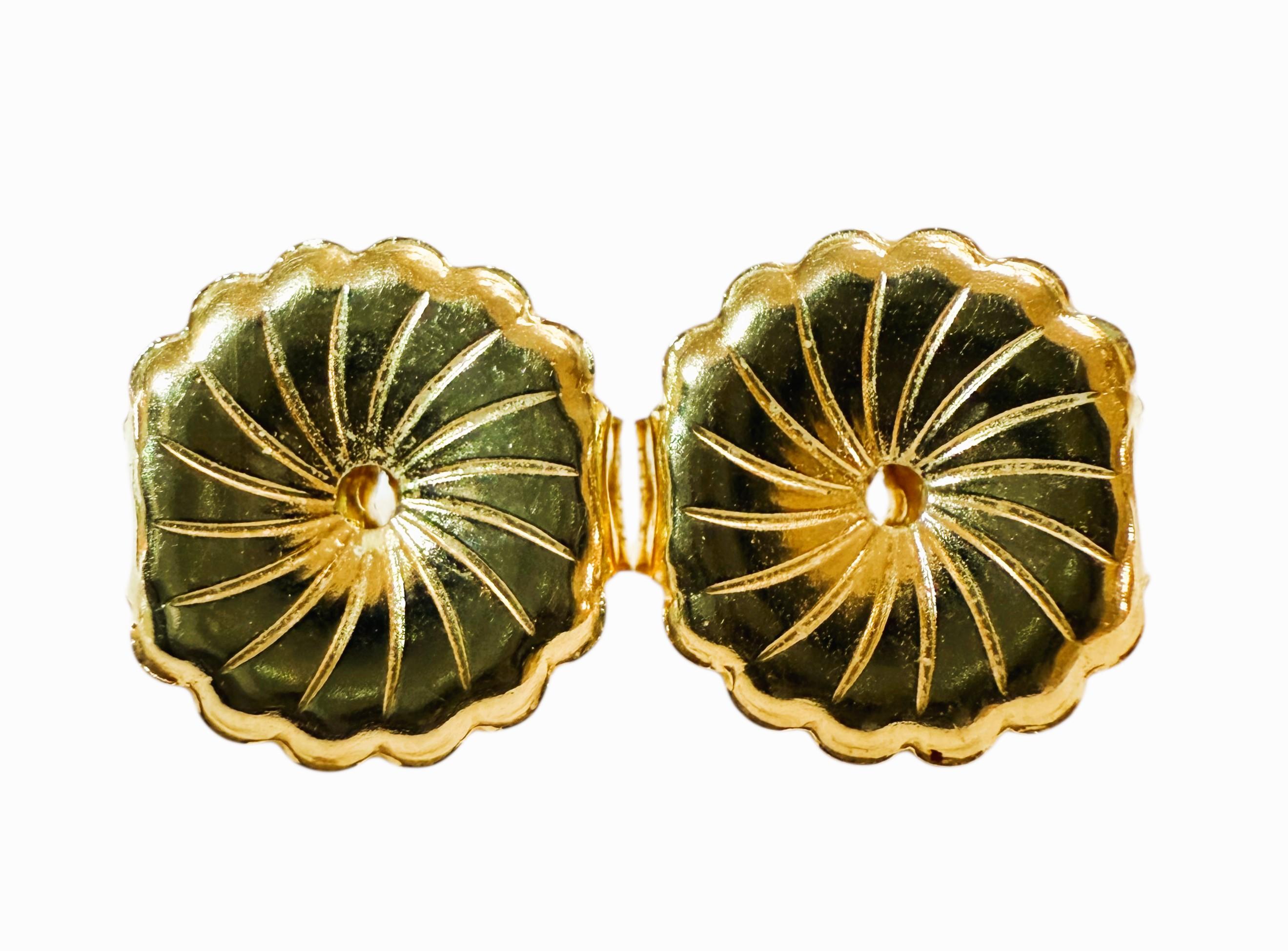 Boucles d'oreilles en or jaune 18K avec diamant de 0,30 carat et perle d'eau douce Pour femmes en vente