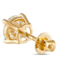 Orecchini con diamanti in oro giallo 18 carati da 3,01 carati MF05-042726