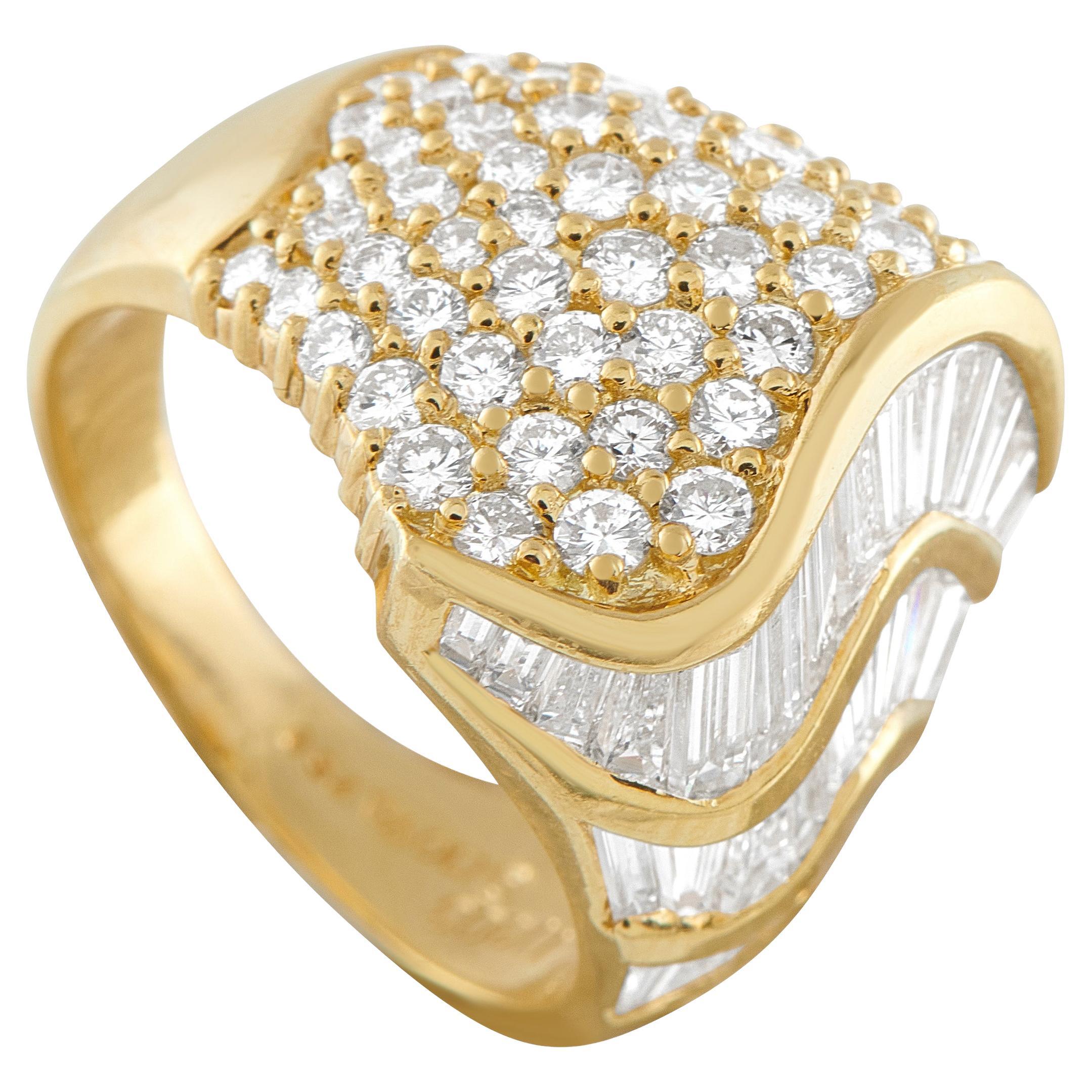 18K Gelbgold 3,09ct Diamant Ring MF01-011926