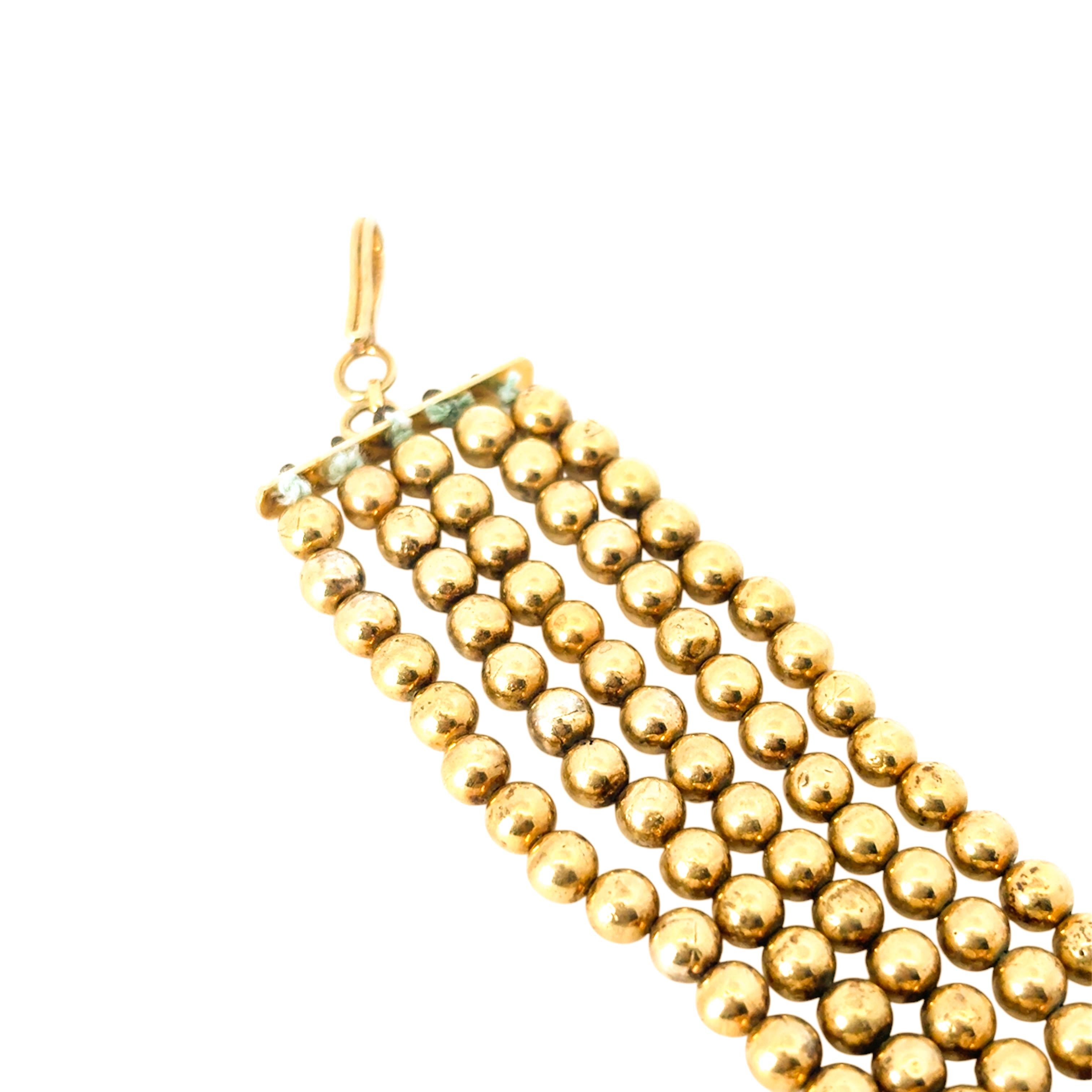 Collana girocollo indiana a più file in oro giallo 18k con diamanti da 30 carati in vendita 4