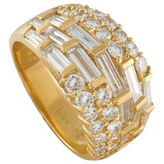 18K Yellow Gold 3.10ct Diamond Ring MF07-121525