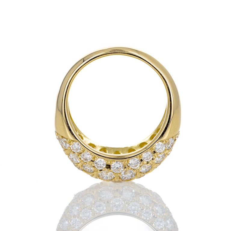 Bracelet Femme 18k Or Jaune Avec Diamants Ronds - Longueur 6.5 - Occasion