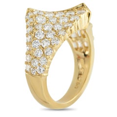 Anello in oro giallo 18 carati con 3,12 carati di diamanti MF13-011626