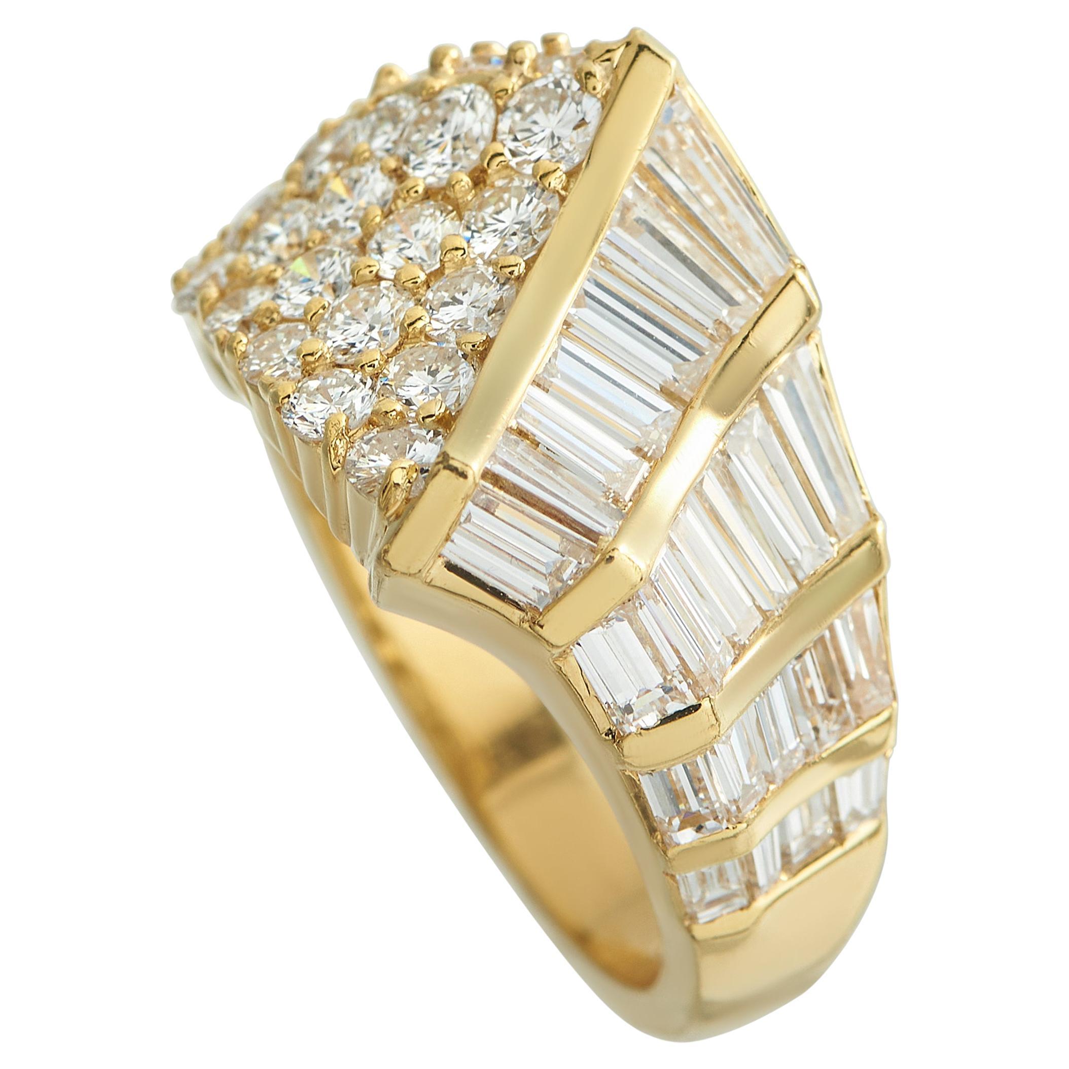 18K Gelbgold 3,12ct Diamant Ring MF13-011626