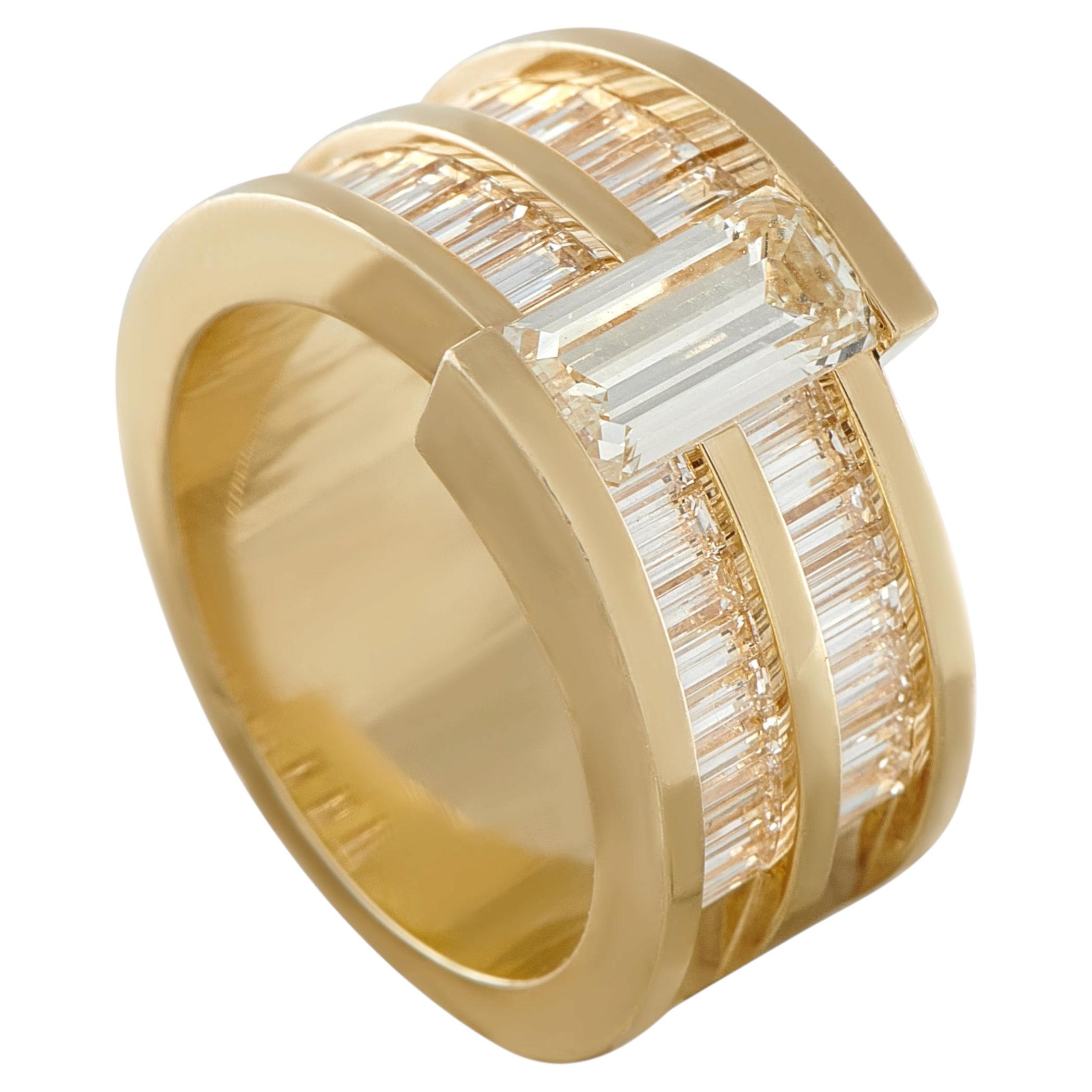 18K Gelbgold 3,29ct Diamant Ring MF04-041426
