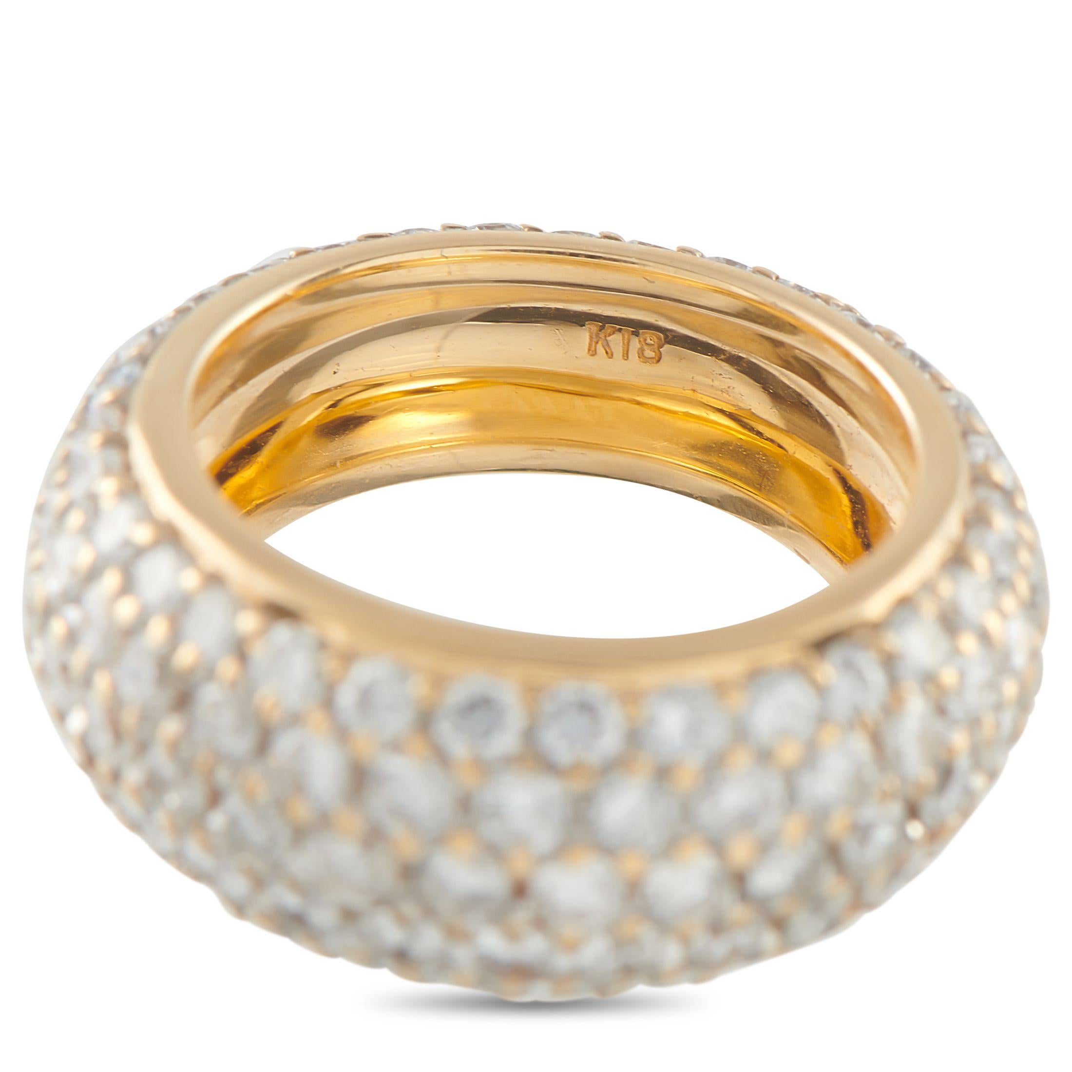 Bague d'éternité en or jaune 18K avec 3.40ct de diamant MF06-071025 Pour femmes en vente