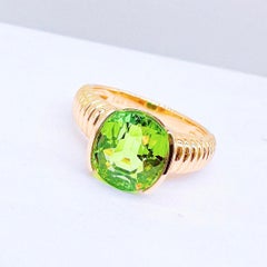 18K Yellow Gold 3.77 CT Tourmaline Ring