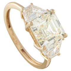 18K Yellow Gold 3.84ct Diamond Ring MF13-062226