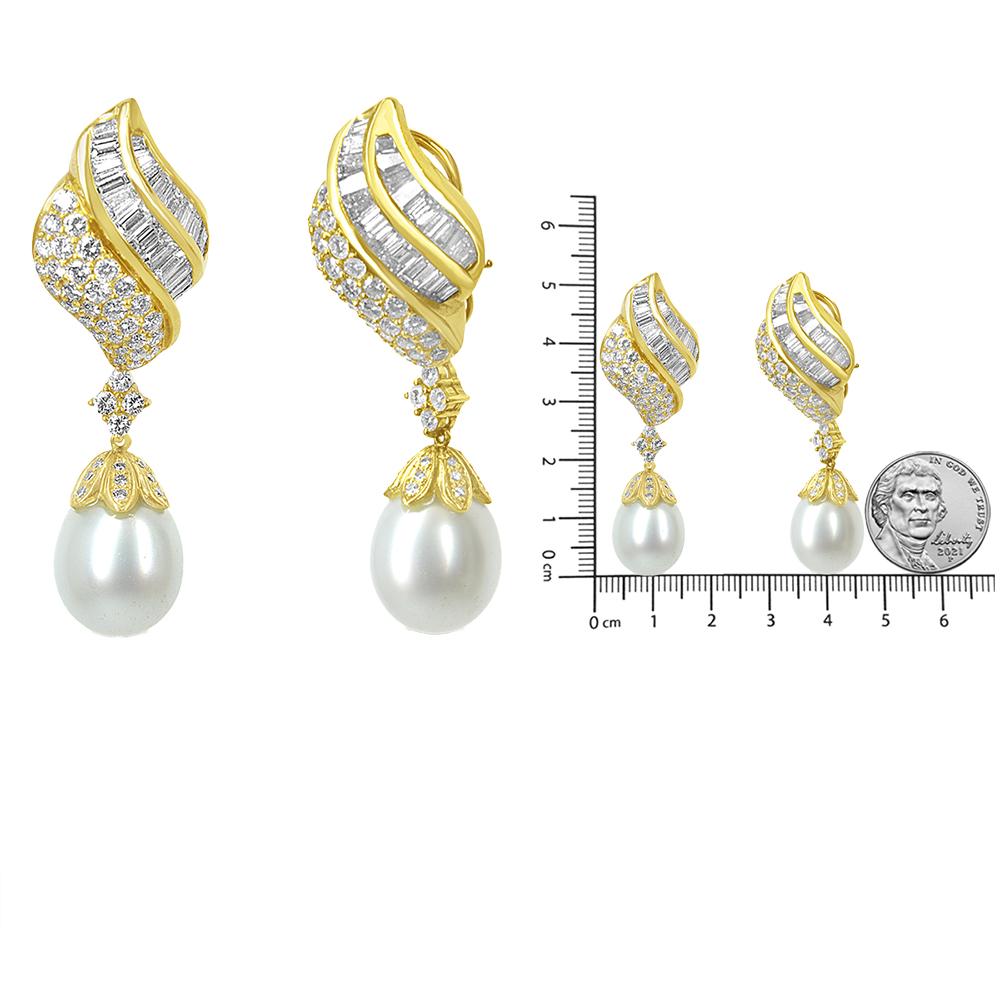 gold dangle clip on earrings
