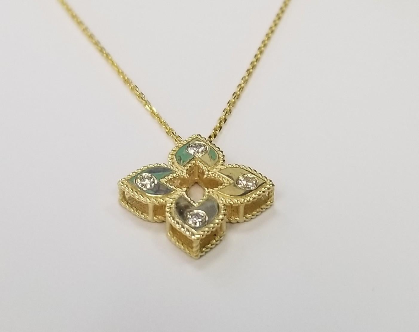 Pendentif en or jaune 18k 