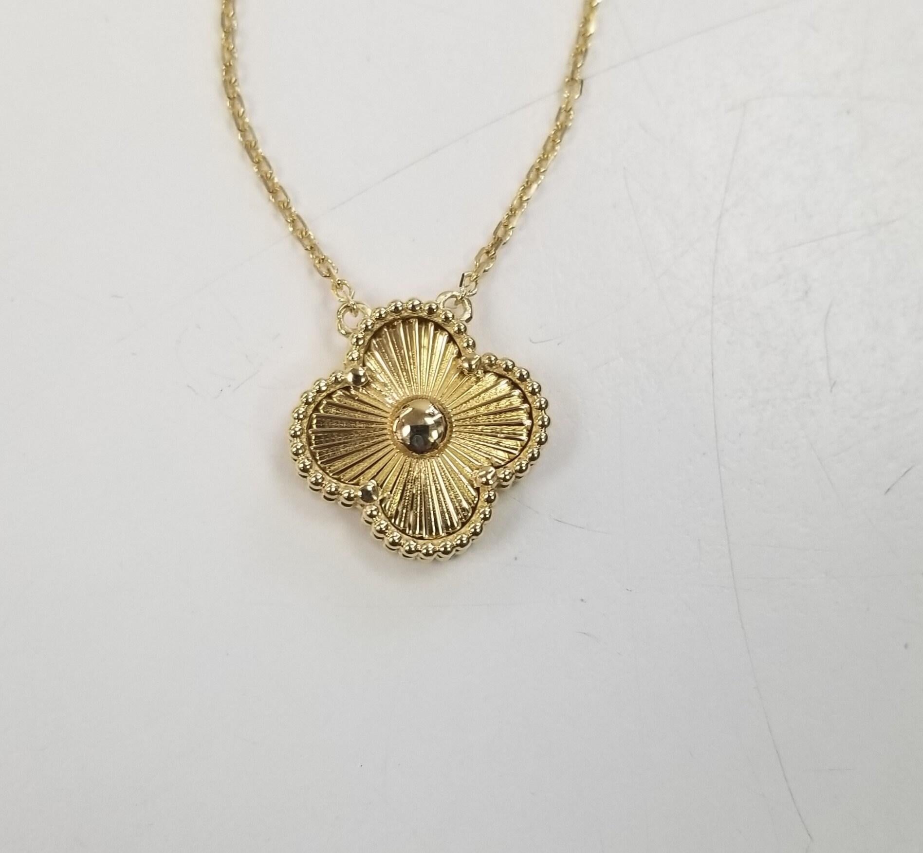 Taille ronde Pendentif en or jaune 18k 