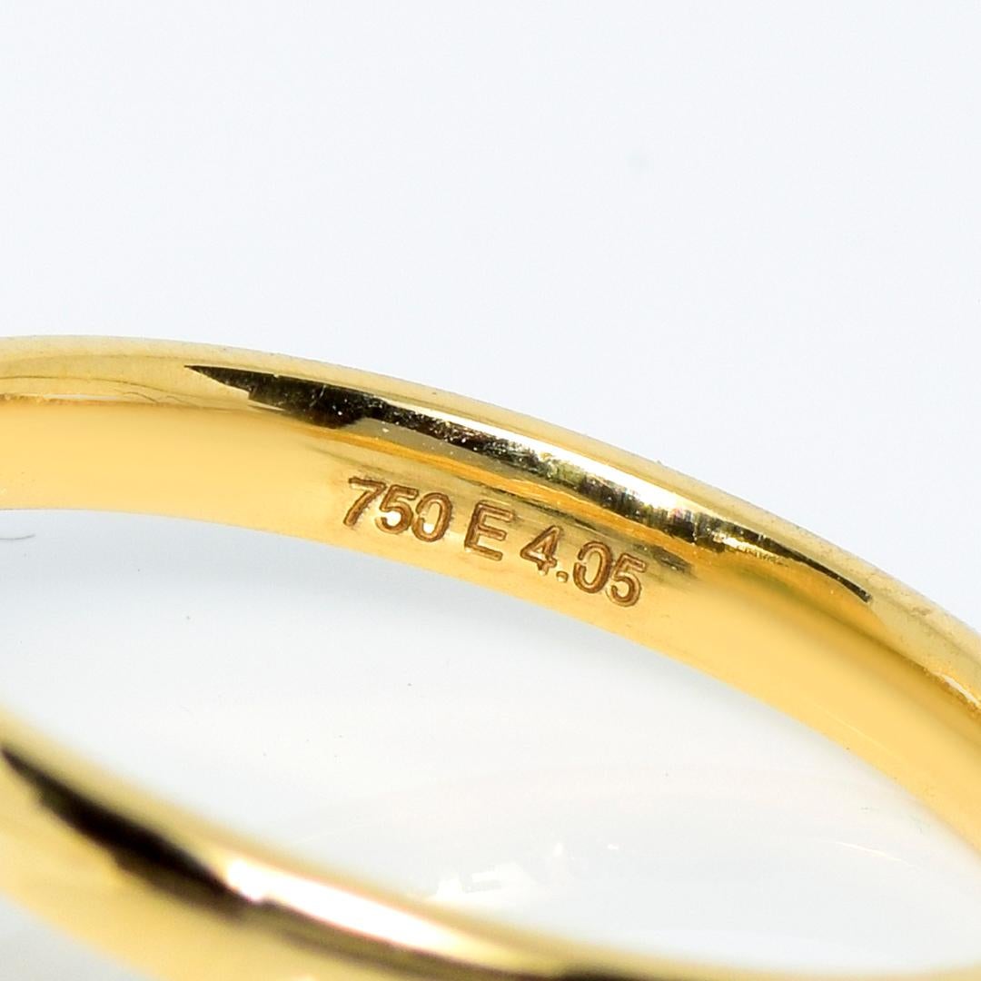 IGI 18K 4.05 Ct Natural Emerald Antique Art Deco Engagement Ring For Sale 7